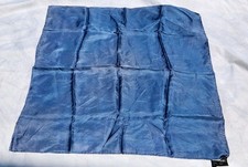 100 Silk SAKS fifth Ave Navy White Pocket Square