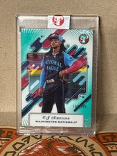 2025 Topps Pristine - C.J. Abrams #259 Aqua Refractor /199