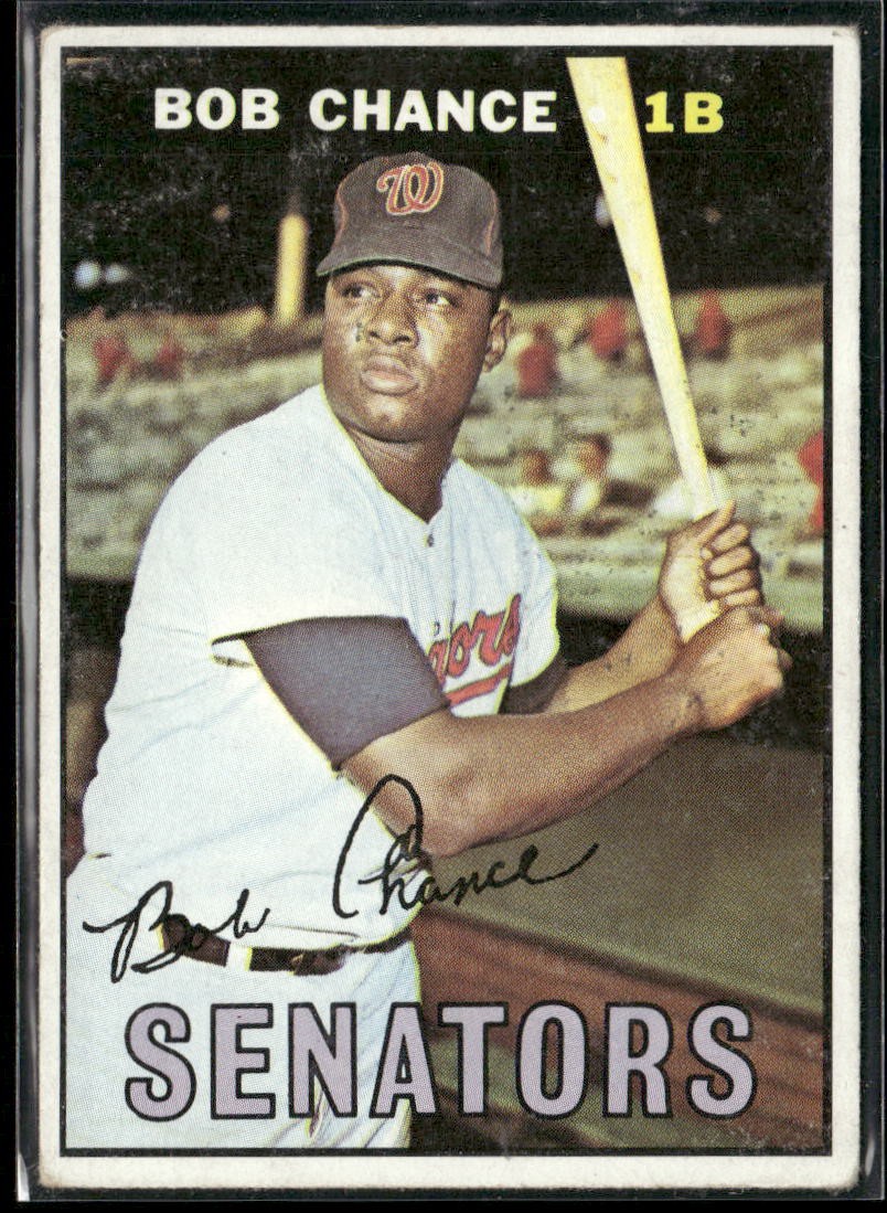 1967 Topps Bob Chance Washington Senators #349