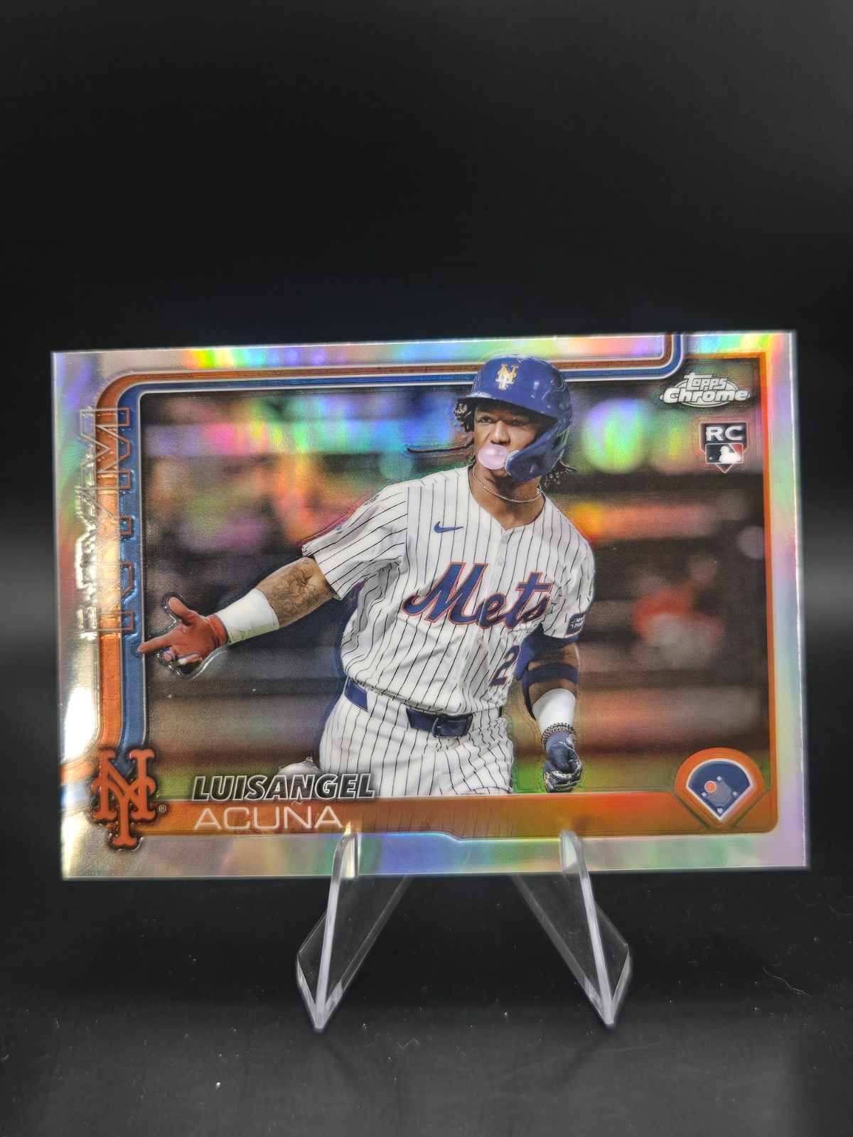 2025 Topps Chrome - #56 Luisangel Acuna Image Variation Refractor RC SP