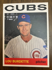 CHICAGO CUBS: Lou Burdette Custom Modern 1964 Style Art Card