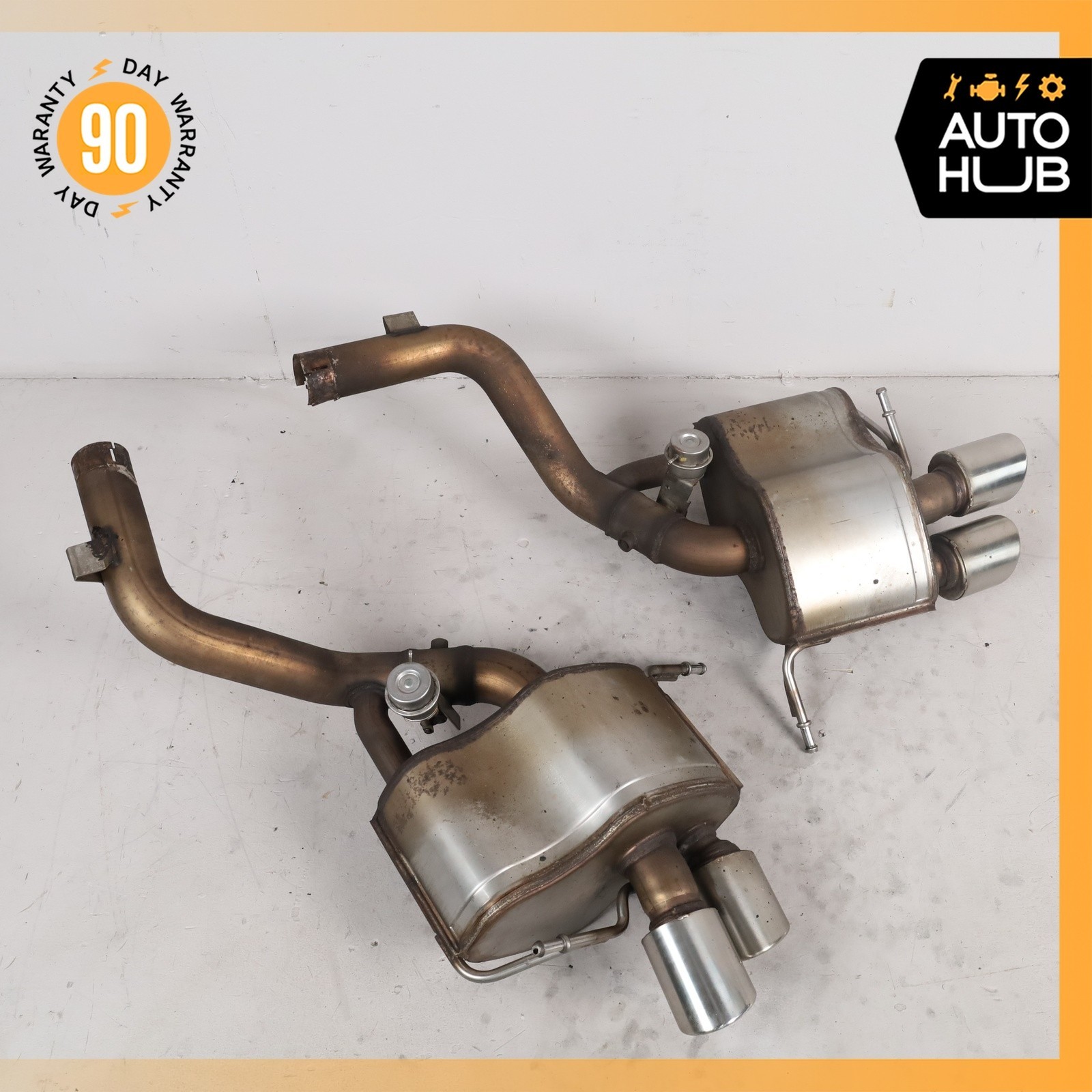 Maserati GranTurismo 4.7L Base Exhaust Mufflers Tips Left & Right Set OEM 58k