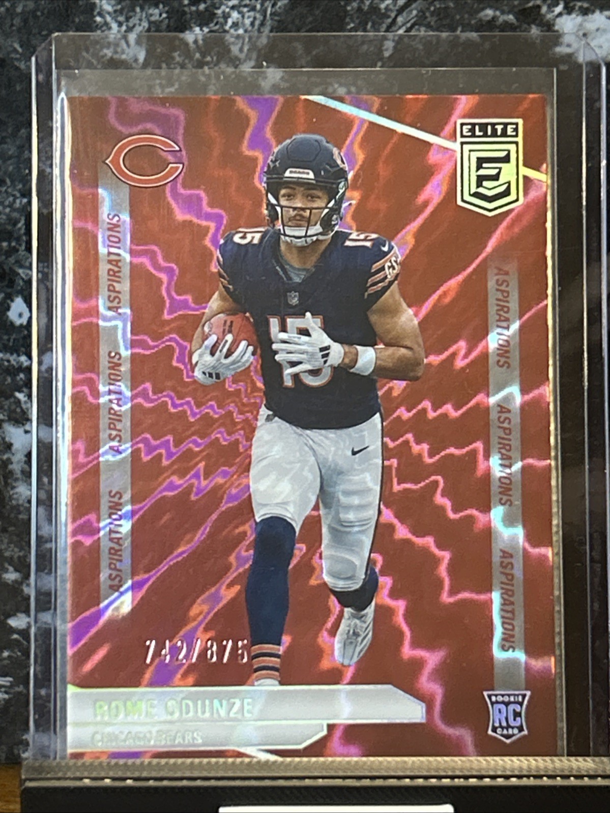 2024 Donruss Elite - Rookies Rome Odunze #103 Aspirations Red /875 RC Bears🔥