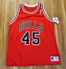 Michael Jordan #45 Chicago Bulls Champion Jersey Red NBA Men 48 XL NEW