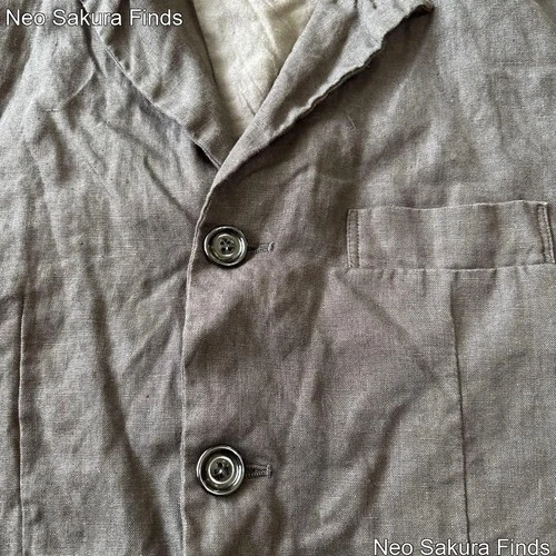 EEL Linen Stick Jacket M - Chic Vintage Aesthetic image 6