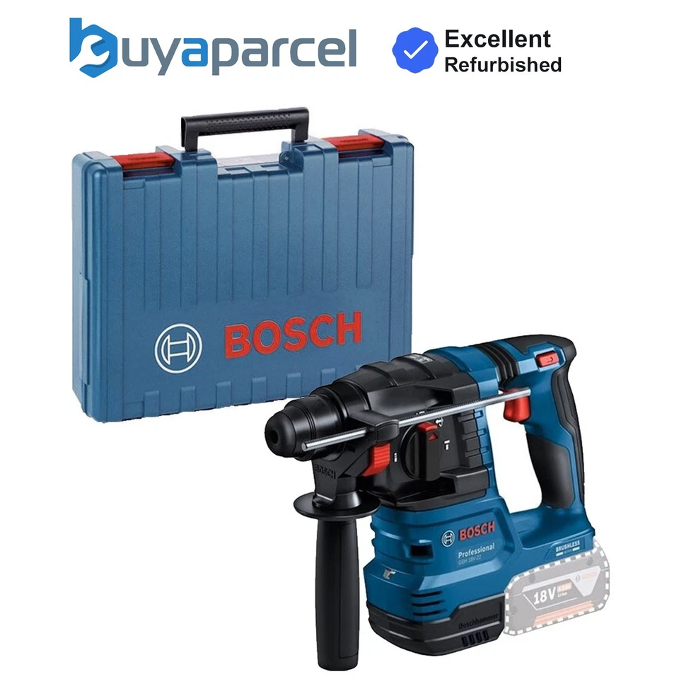 Bosch GBH 18V-22 SDS + Brushless Cordless Rotary Hammer Drill Bare + Case