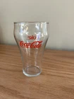 Vintage Coca-Cola Glass With Red Lettering Bell Shaped 5” Coke Clear Glass