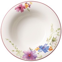 Villeroy & Boch Mariefleur Basic Suppenteller D. 23Cm Weiß Mit Blumen Porzellan