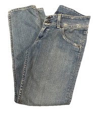 Hudson Jeans Women Size 27 Straight Leg Light Wash Flap Pocket Stretch USA Made