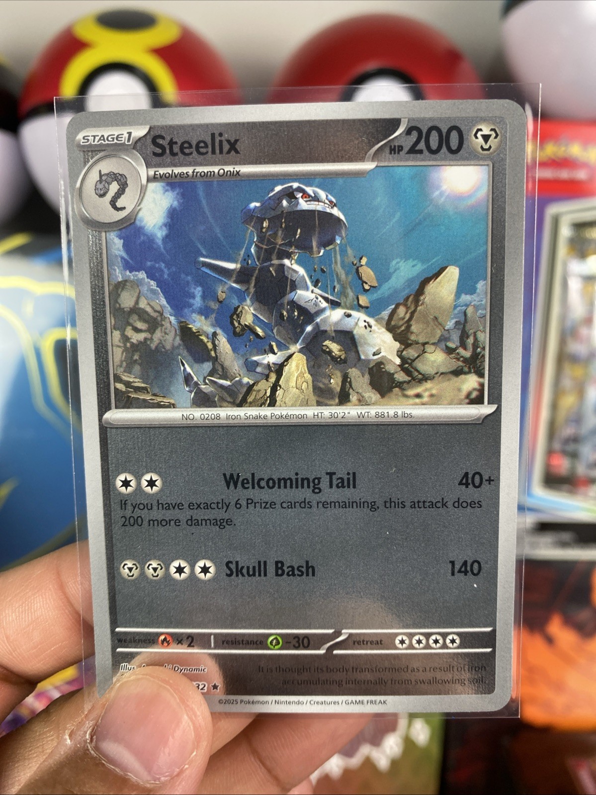 Steelix 093/132 Me01: Mega Evolution Reverse Holo