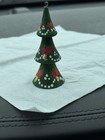 Vintage Wooden Christmas Tree Shaped Ornament Hand Made & Painted — photo 4