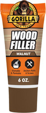 All Purpose Wood Filler, Walnut Color, 6 Ounce Tube Pack of 1 - Water Resistan