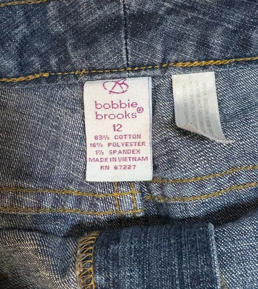 Pantalones de mezclilla Bobby Brooks elásticos corte bota para mujer 12 lavado oscuro Foto 4 de 4