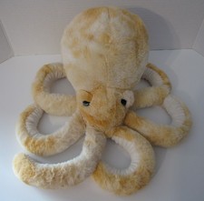 FAO Schwarz plush octopus lights sounds 2022 playful soft cuddly odd beige