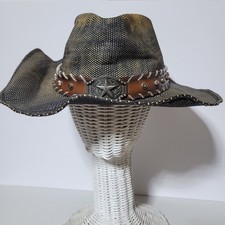 Cody James Kids Youth One Size O John Straw Paper Cowboy Hat Western Rodeo READ