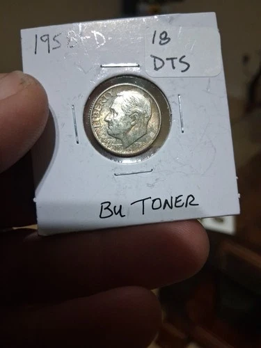 1958-D Roosevelt DIME 90% Silver TONER
