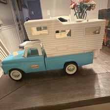 VTG 1960s Nylint Ford F250 Camper Special w/ Philco Radio Pressed Steel Truck
