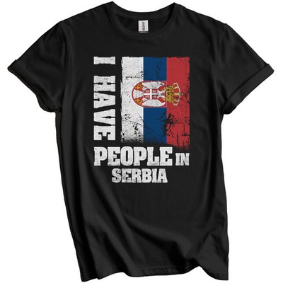 I Have People In Serbian Serbia Flag T-Shirt