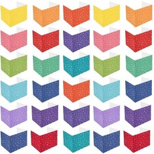 30 PCS School Privacy Boards Student Colored Desk Trifold Divider Panels 15.8