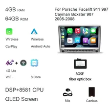 720P CarPlay 8" 2 Din Grey Android 14.0 Car Player 8 Core 8GB Multimedia GPS