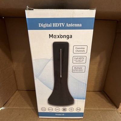 Mexonga V8 Digital HDTV UHF Antenna 360° 25dB Gain 1 Output Black