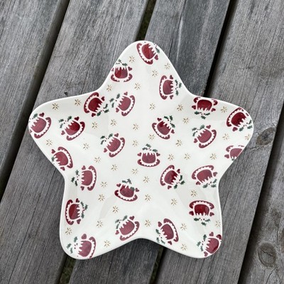 Emma Bridgewater Christmas Pudding Medium Star Teller Brandneu unbenutzt 2.