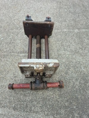  Columbian Under Bench Quick Release Wood Working Vise 7'' Jaws  USA