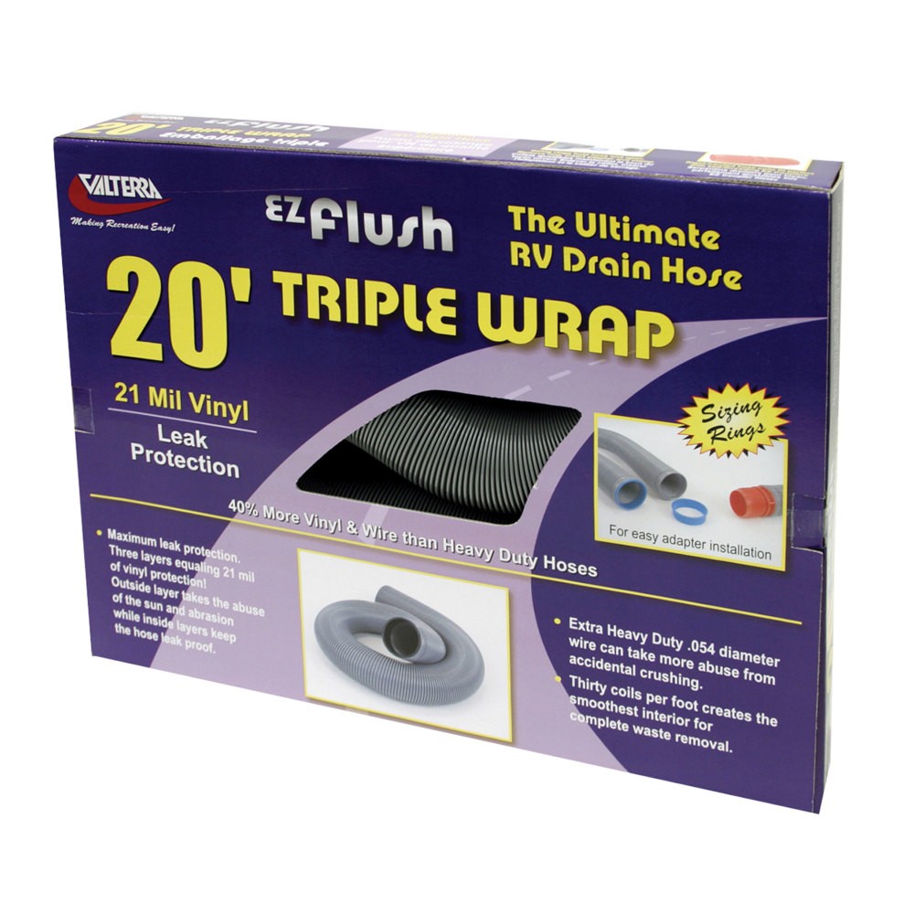Сливной шланг Valterra D04-0054 EZ Flush Silver 20 с тройной обмоткой (d040054)