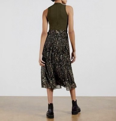 slim fit dress slacks DRESSES - MID-GREEN | URSILLE | Ted Baker – Ted Baker London