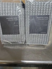 Set of 2 Hudson Park Woven Shiobri Euro Pillow Shams