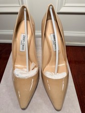 Jimmy Choo Romy 100. Patent leather pointed toe pump. Size 40