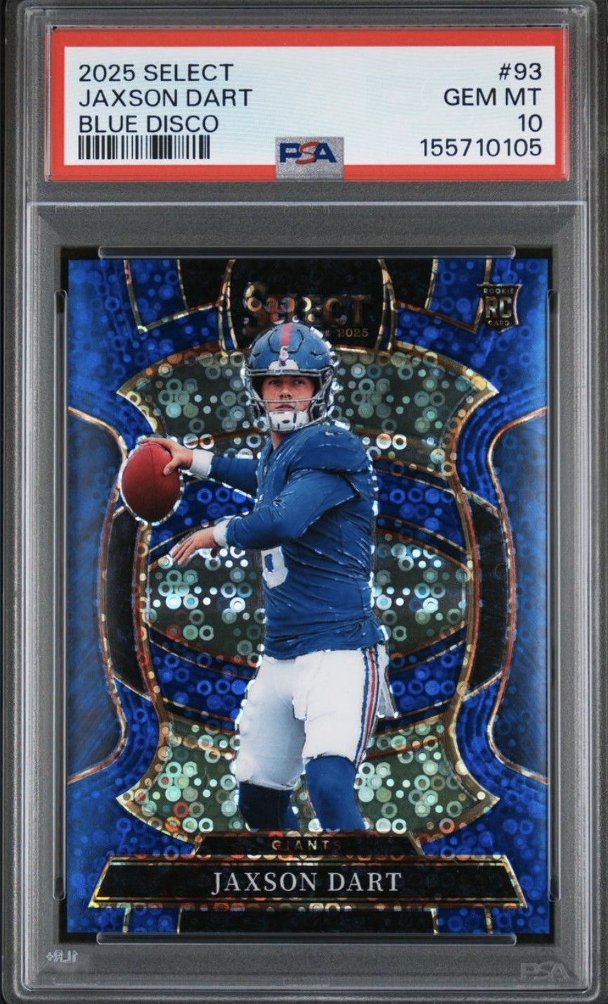 Jaxson Dart Panini Select #93 Blue Disco