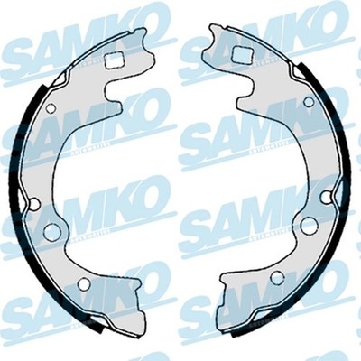 ORIGINAL  SAMKO Bremsbackensatz Hinten für Kia PREGIO Kasten BESTA Kasten