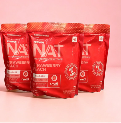 PRUVIT Ketongetränk Keto Nat STRAWBERRY PEACH Charged 3Pack