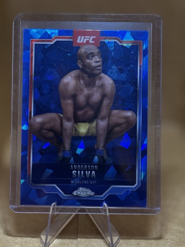 2025 Topps Chrome UFC Sapphire Anderson Silva Blue Sapphire #44