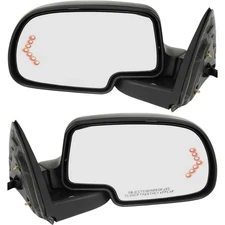 Power Mirror Set For 2003-06 Silverado 1500 with Signal and Puddle Light Heated