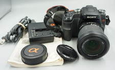 Sony Alpha A100 10.2MP DSLR Camera w/ DT 18-70mm Lens A Mount Charger, more #729