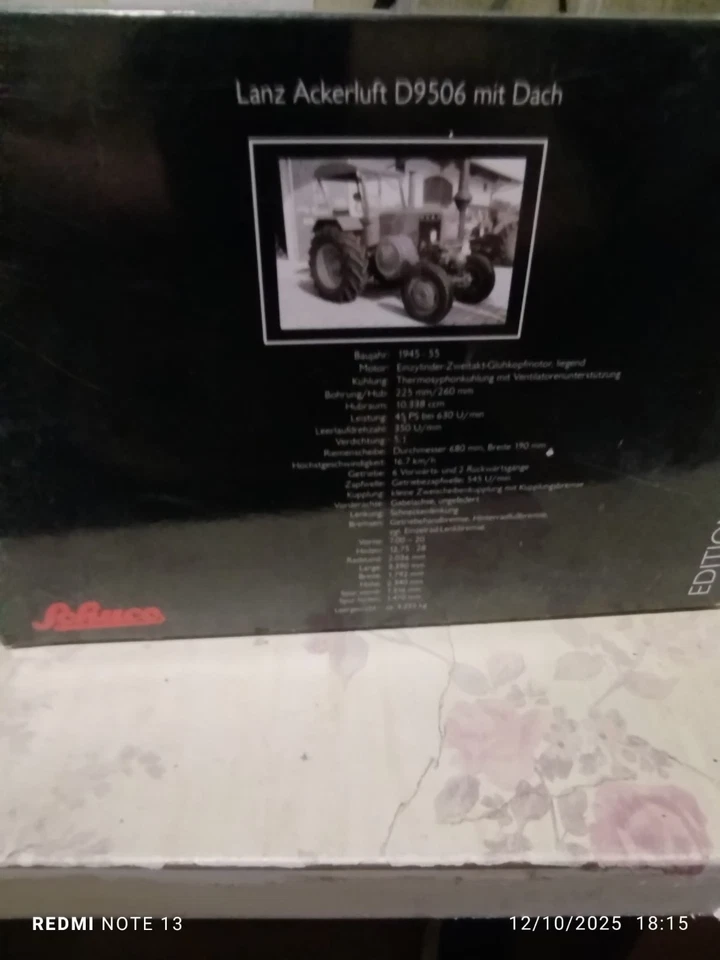 tractor lanz 1.18 verde de schuco nuevo caja original - Imagen 2 de 4