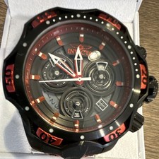 Invicta Venom Mens Quartz Chronograph Date Bl...