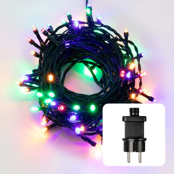 Lichterkette 80 Led Bunt Outdoor Trafo AußEn Deko Beleuchtung Garten Party-image