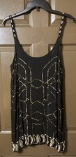 Love Sam Mini Cocktail Beaded Mini Dress Size S