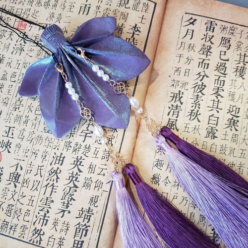 Hanfu Purse Ancient Maple Leaf Sachet Tassel Drawstring Waist Sachet Tassel - Picture 16 of 21