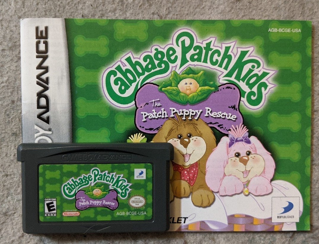 Cabbage Patch Kids: The Patch Puppy Rescue (Game Boy Advance) with Manual
