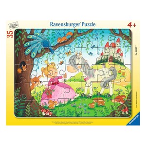 RAVENSBURGER Kinderpuzzle Auf dem Pferdehof Rahmenpuzzle 40 Teile ab 4 Jahren