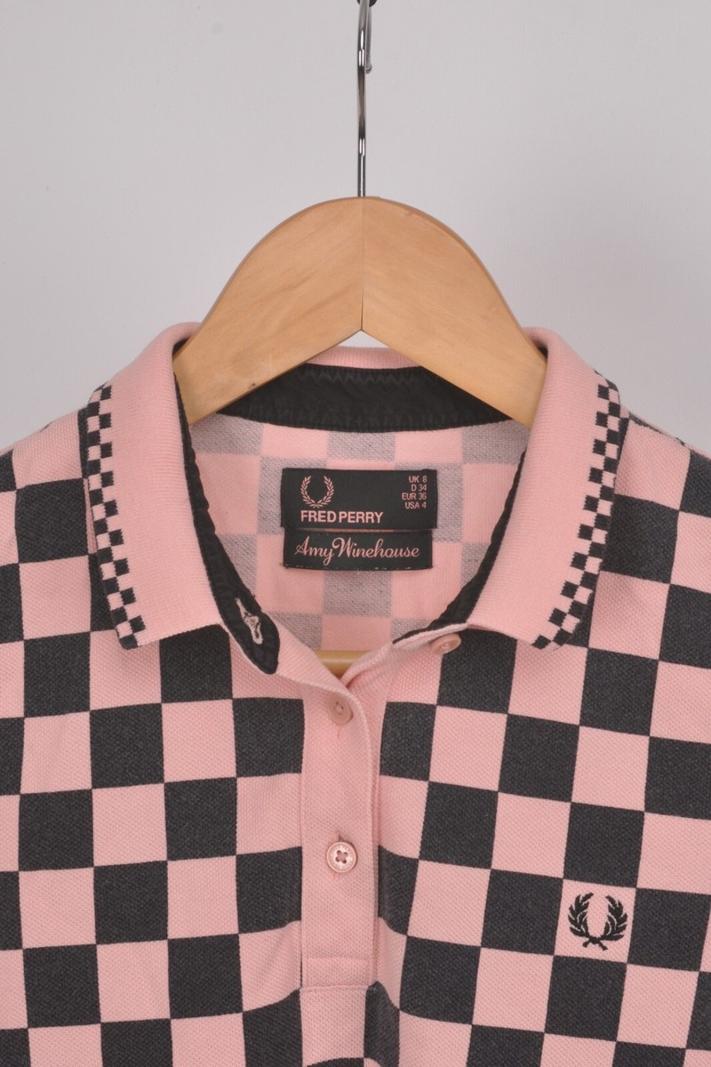 【希少】FREDPERRY×AmyWinehouse ポロワンピース UK 10 FRED PERRY] X Amy Winehouse PRINTED POLO DRESS
