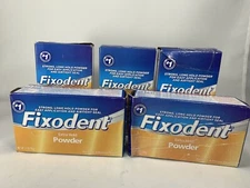Fixodent Extra Hold,Denture Adhesive Powder 2.7 Oz Each (PACK OF 5) 2026