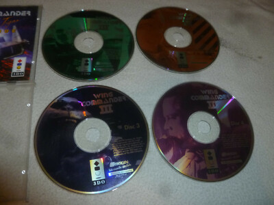Jeu Panasonic 3DO - Wing Commander III Heart Of The Tiger - Complet 4 CD + Manuel - Bon état
