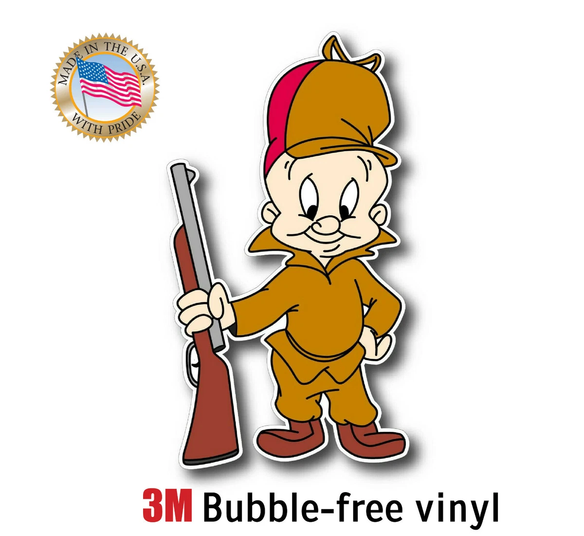 ELMER FUDD LOONEY TUNES CARTOON DECAL STICKER 3M USA TRUCK VEHICLE