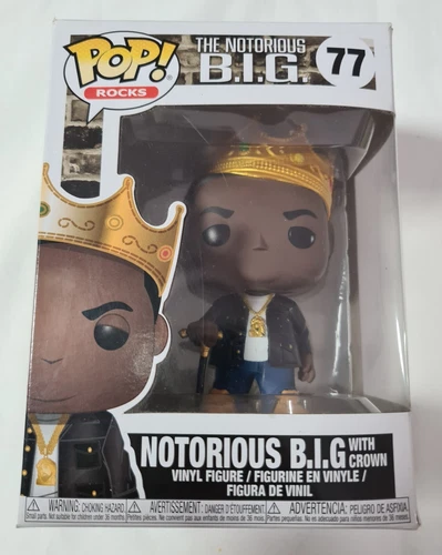 The Notorious B.I.G. With Crown 77 Funko Pop Rocks Vinyl Figure Collectable
