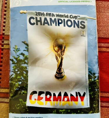 2014 FIFA World Cup Champions Germany vertical Flag. Soccer